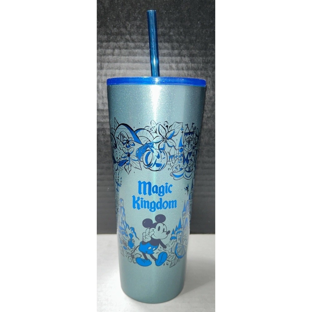 Magic Kingdom Mickey Mouse Starbucks Stainless Steel Tumbler Disney Parks